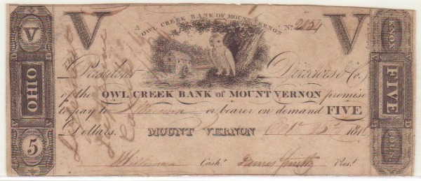 Owl Creek Banknote